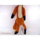 Amigurumi kötött horgolt róka figura