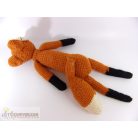 Amigurumi kötött horgolt róka figura