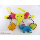 Babakocsira rakható plüss babajáték