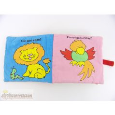 Wild Animals állatos textil babakönyv