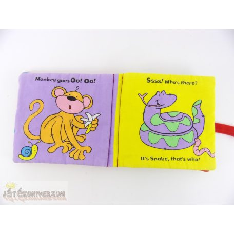 Wild Animals állatos textil babakönyv