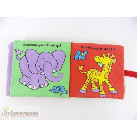Wild Animals állatos textil babakönyv