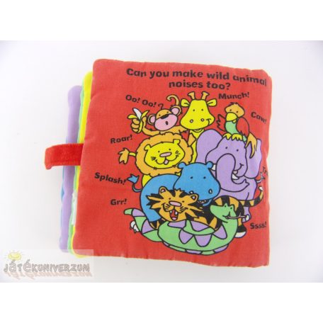 Wild Animals állatos textil babakönyv