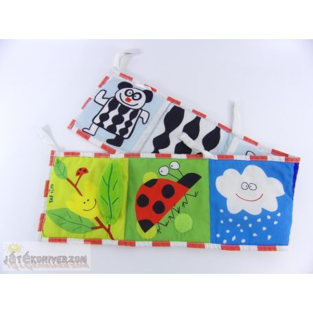 Taf Toys textil babakönyv rácsvédő egyben