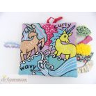 Jellycat Unicorn Tails babakönyv