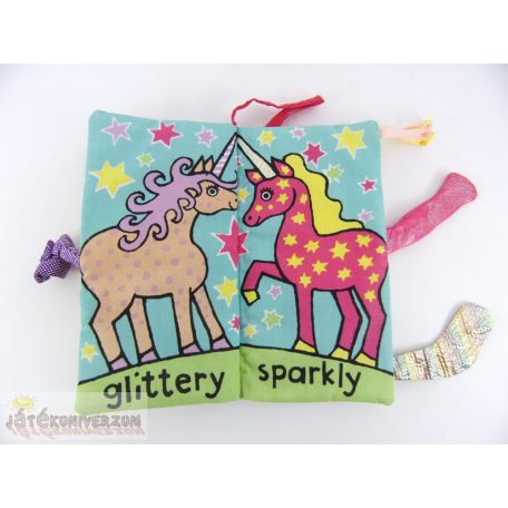Jellycat Unicorn Tails babakönyv
