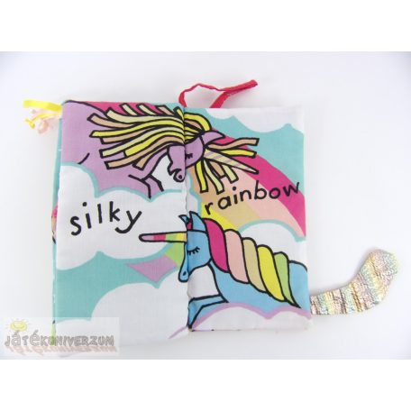Jellycat Unicorn Tails babakönyv