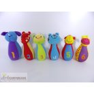 Állatos puha tekebábu szett