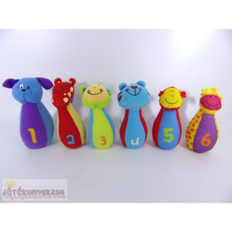 Állatos puha tekebábu szett