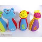 Állatos puha tekebábu szett