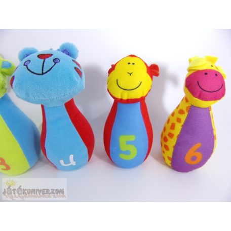 Állatos puha tekebábu szett