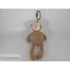Rögzíthető csörgős majom plüss figura