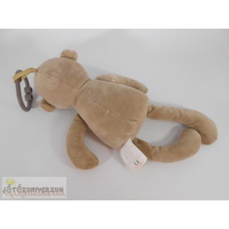 Rögzíthető csörgős majom plüss figura