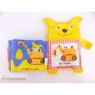 Kutyás plüss babakönyv