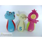 Állatos puha tekebábu szett