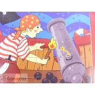 Kandytoys kalóz mintás fa puzzle kirakó