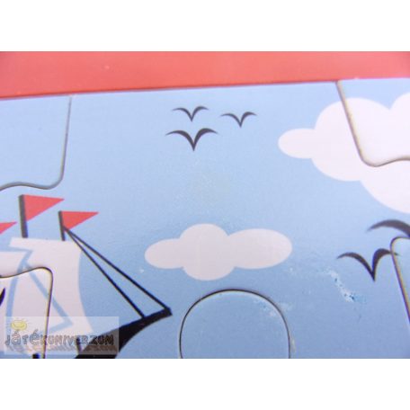 Kandytoys kalóz mintás fa puzzle kirakó