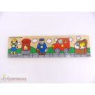 ELC postás mintás fa formaillesztő játék