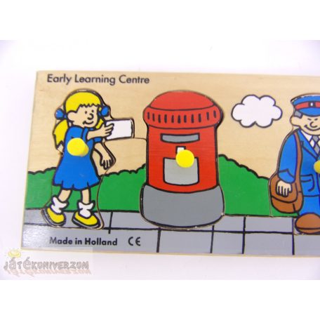 ELC postás mintás fa formaillesztő játék