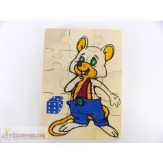 Kétoldalú egeres puzzle kirakó