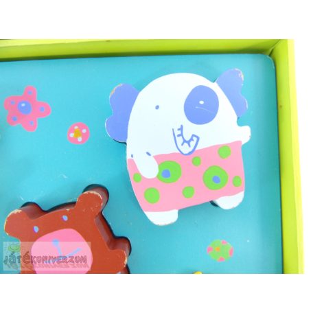 Djeco dzsungel állatos fa formaillesztő játék