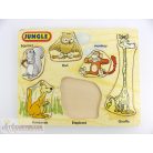 Dzsungel vadállatos fa formaillesztő játék