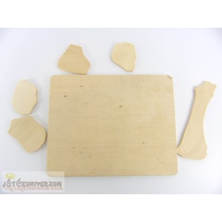 Dzsungel vadállatos fa formaillesztő játék