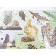 Vadállatos puzzle kirakó