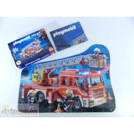 Playmobil tűzoltóautó puzzle kirakó