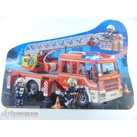 Playmobil tűzoltóautó puzzle kirakó