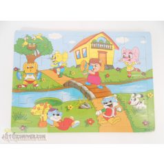 Meseszerű puzzle kirakó