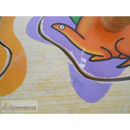 Dinoszauruszos puzzle fa formaillesztő játék