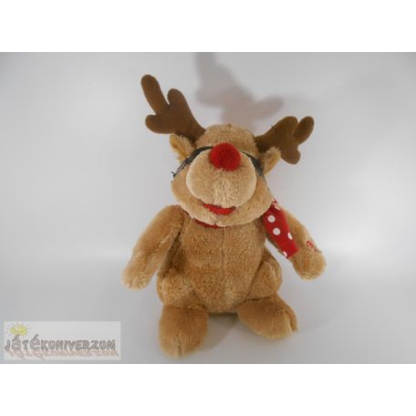 Interaktív zenélő rénszarvas plüss figura