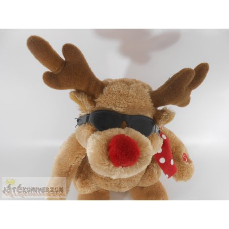 Interaktív zenélő rénszarvas plüss figura
