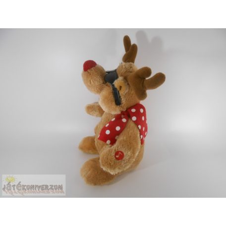 Interaktív zenélő rénszarvas plüss figura