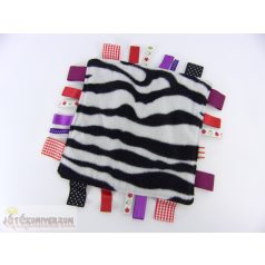   Szalaggal díszítet zebra csíkos rongyi szundikendő alvókendő