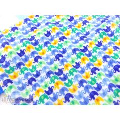   Szalaggal díszítet elefánt mintás rongyi szundikendő alvókendő