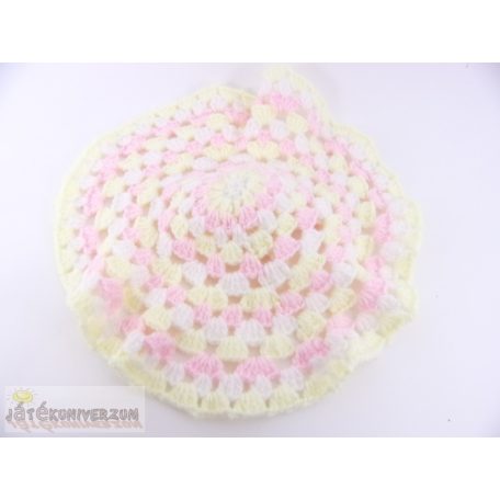 Horgolt nyuszis rongyi szundikendő alvókendő