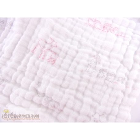 Purebaby nyuszi ujjbábos rongyi szundikendő alvókendő