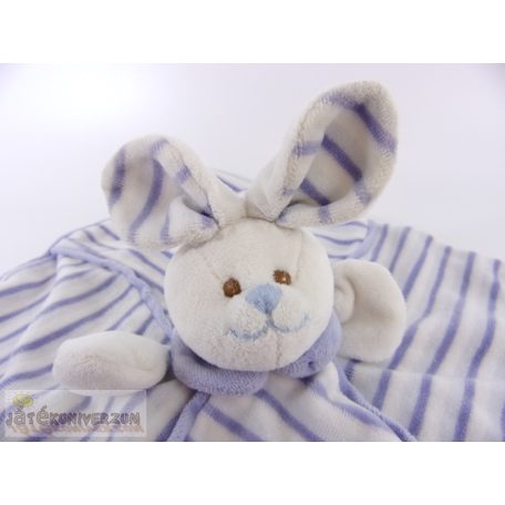 Nyuszis ujjbábos rongyi szundikendő alvókendő