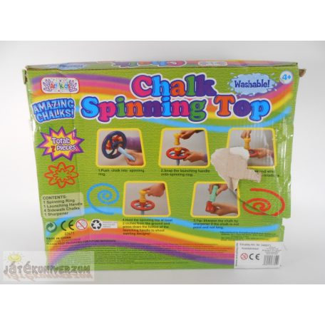 Amazing Chalks Chalk Spinning Top aszfaltra rajzoló készlet