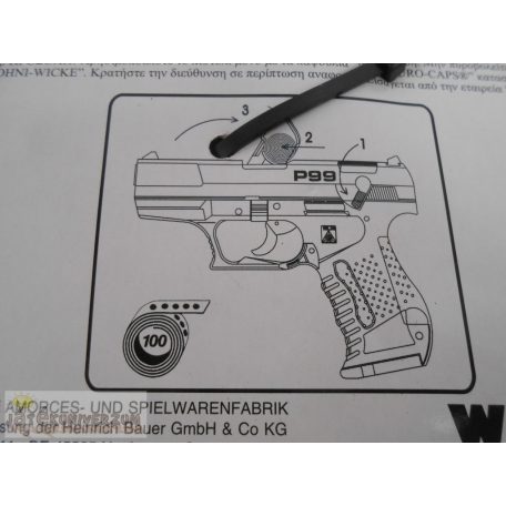 Special Agent P99 pisztoly játékfegyver