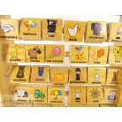 Carousel angol nyelvű tanuló fatábla