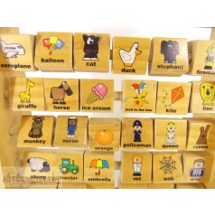 Carousel angol nyelvű tanuló fatábla