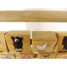 Carousel angol nyelvű tanuló fatábla