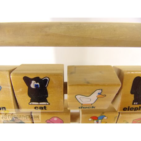 Carousel angol nyelvű tanuló fatábla