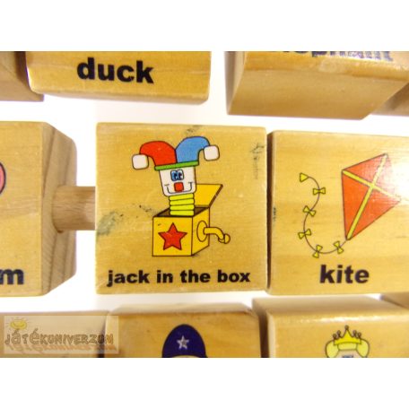 Carousel angol nyelvű tanuló fatábla