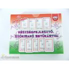 Készségfejlesztő szókirakó betűkártya