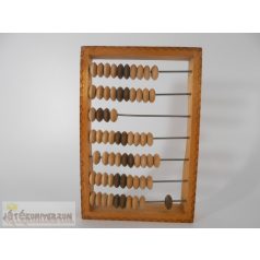 Fa számtábla abakusz vintage számolókeret