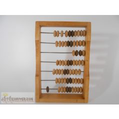 Fa számtábla abakusz vintage számolókeret